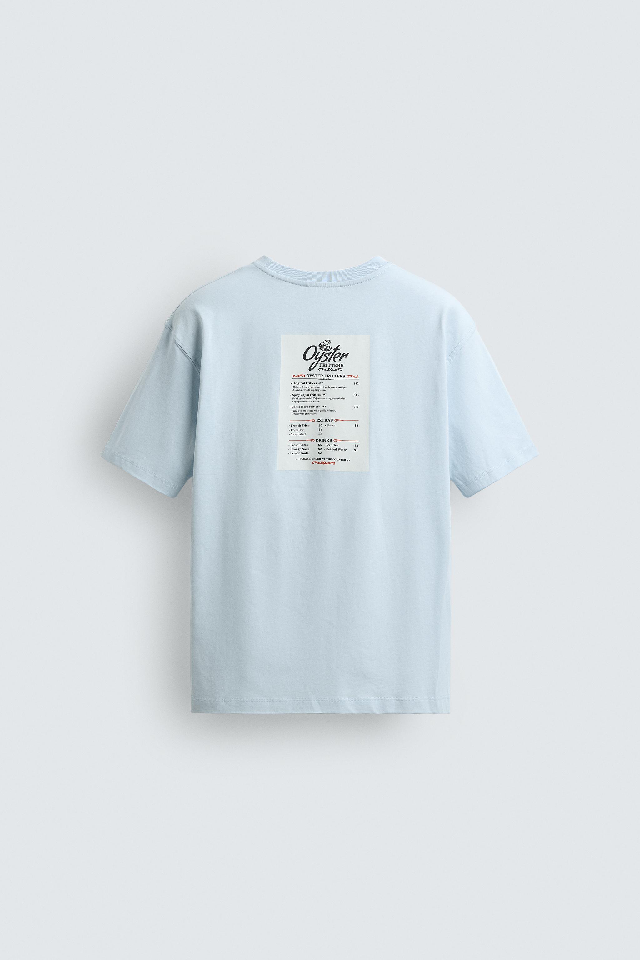 CONTRAST PRINT PATCH T-SHIRT